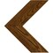 Ekena Millwork 12"W x 14"H x 3/4"D Vintage Farmhouse 3 1/2" Chevron, Barnwood Decor Collection, Weathered Brown DECR12X14X075CHVBR - alternate 3
